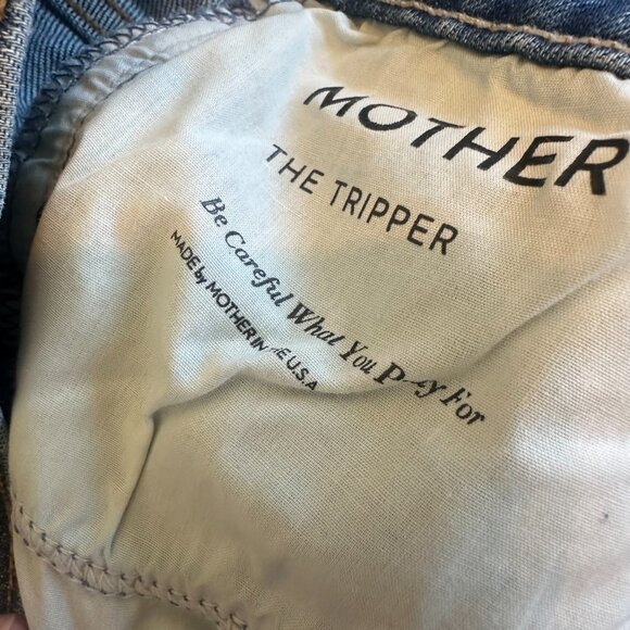 Mother Denim The Tripper Be Careful What You Pray For Cropped Jeans Size 26 - Picture 12 of 13
